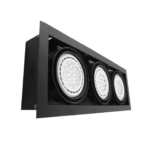 Embutido cardánico para AR111 negro